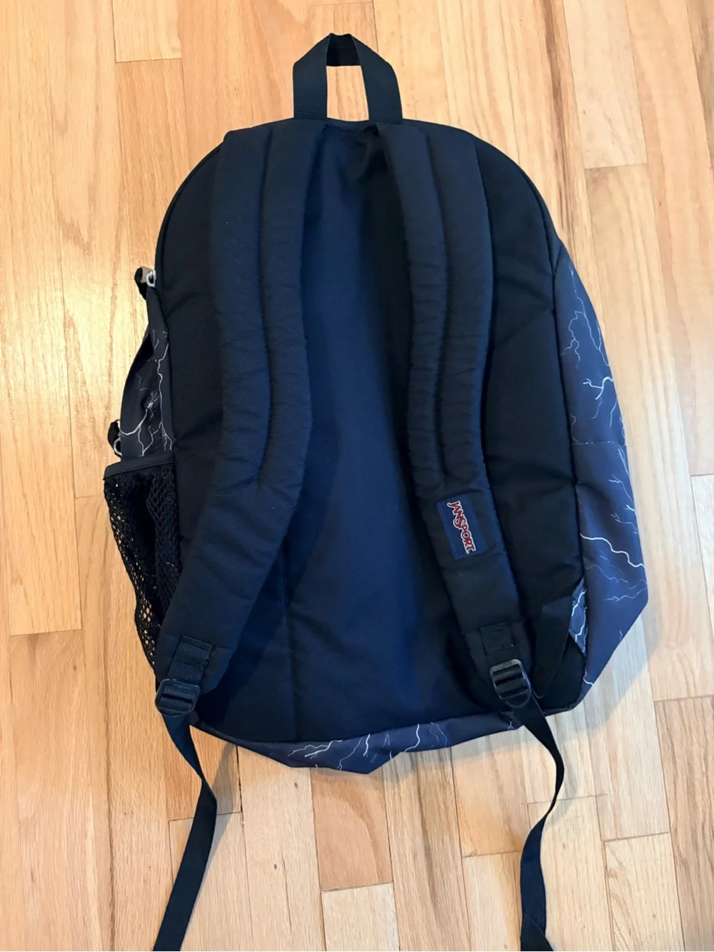 JanSport Big Student Backpack Black Lightning Print 34L School Laptop Bag